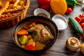 СУП ИЗ ПЕРЕПЕЛКИ С ОВОЩАМИ