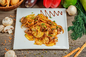 КАРТОФЕЛЬ ПО-ДОМАШНЕМУ С МЯСОМ