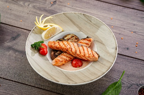 СТЕЙК ИЗ МОРСКОЙ ФОРЕЛИ