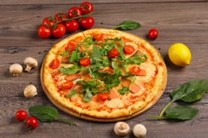 ПИЦЦА С КОПЧЕНОЙ СЕМГОЙ