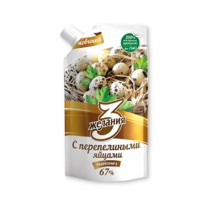 Майонез «3 желания» С перепелиными яйцами 380г