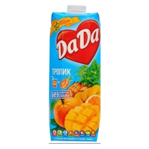 Натуральный сок «да да» тропик 0.95л