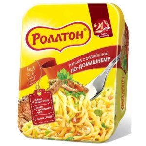 Лапша РОЛЛТОН ГОВЯЖИЙ В ЛОТКЕ 90гр