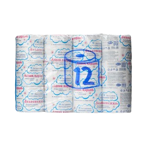 Туалетная бумага Белоснежка 12 шт