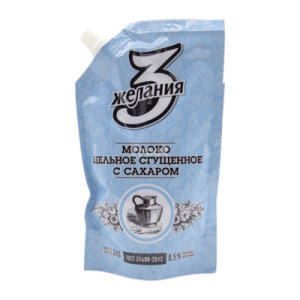 СГУЩЕННОЕ МОЛОКО «3 ЖЕЛАНИЯ» 270 ГР