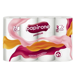 Туалетная бумага Papirone 12шт