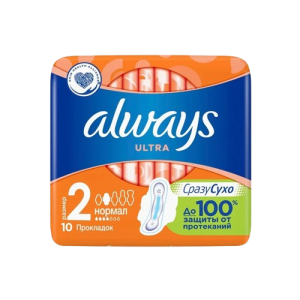 Женские прокладки дневные ALWAYS 10 шт