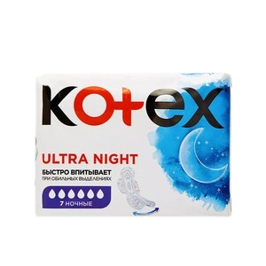 Женские прокладки ночные KOTEX 7 шт